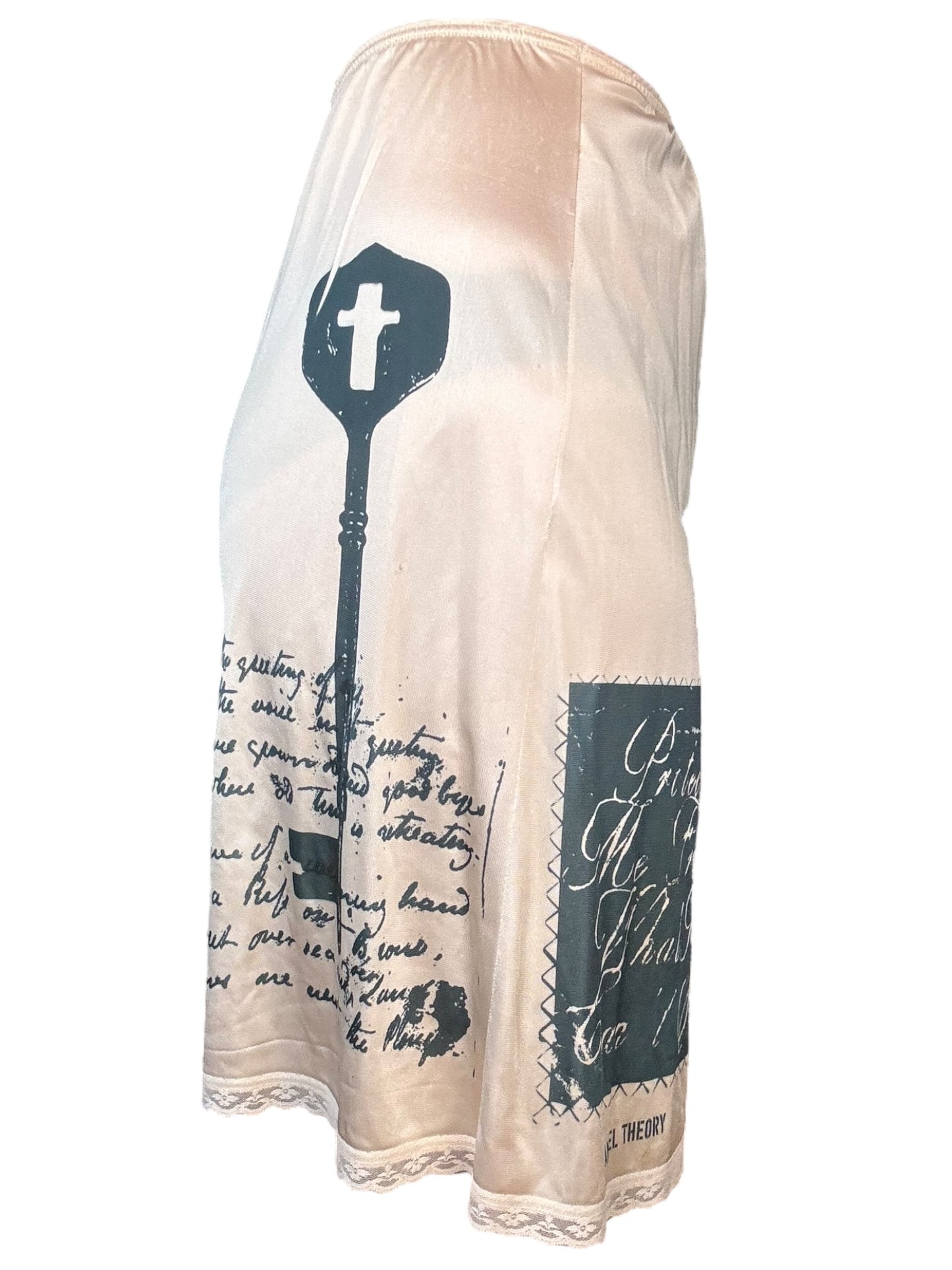 Angel's Salvation Tan Slip Skirt - L/XL