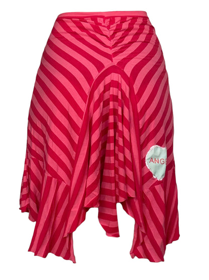 Gummy Candy Pink Striped Skirt - L/XL
