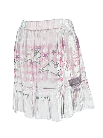 Hare's Delight Pink Skirt - S/M