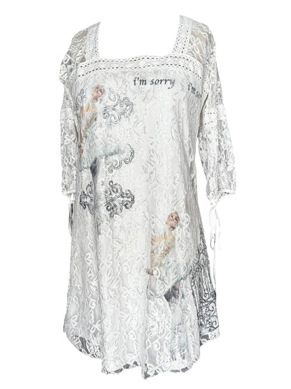 Ballet Sky Lace Dress - L