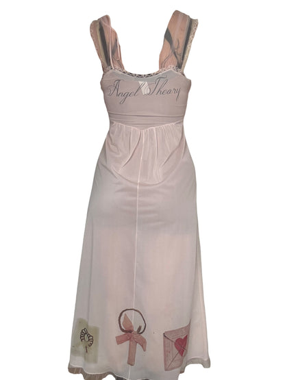 Forget Me Not Pink Slip Gown - M