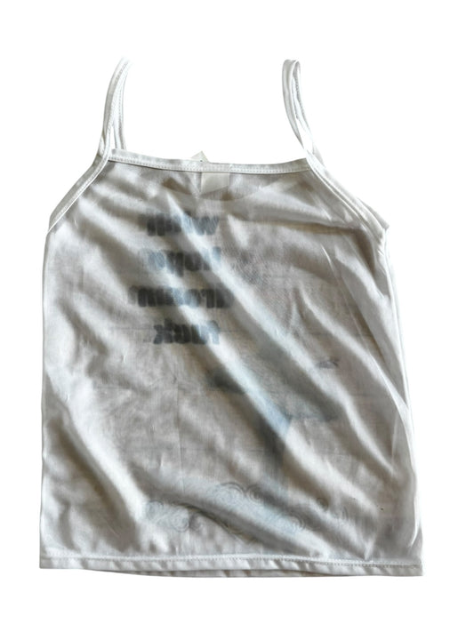 Dream Ballet White Sheer Tank - XXS