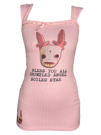 Sorrow's Witness Pink Mini Dress - XXS