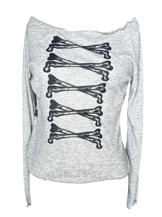 Ballerina's Bones Grey Longsleeves - L