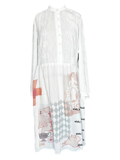 Hopes and Dreams Vintage Button Down Dress - M