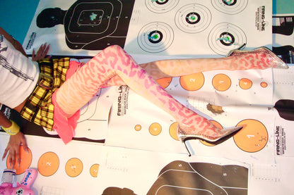 Sunset Sorbet Leopard Tights