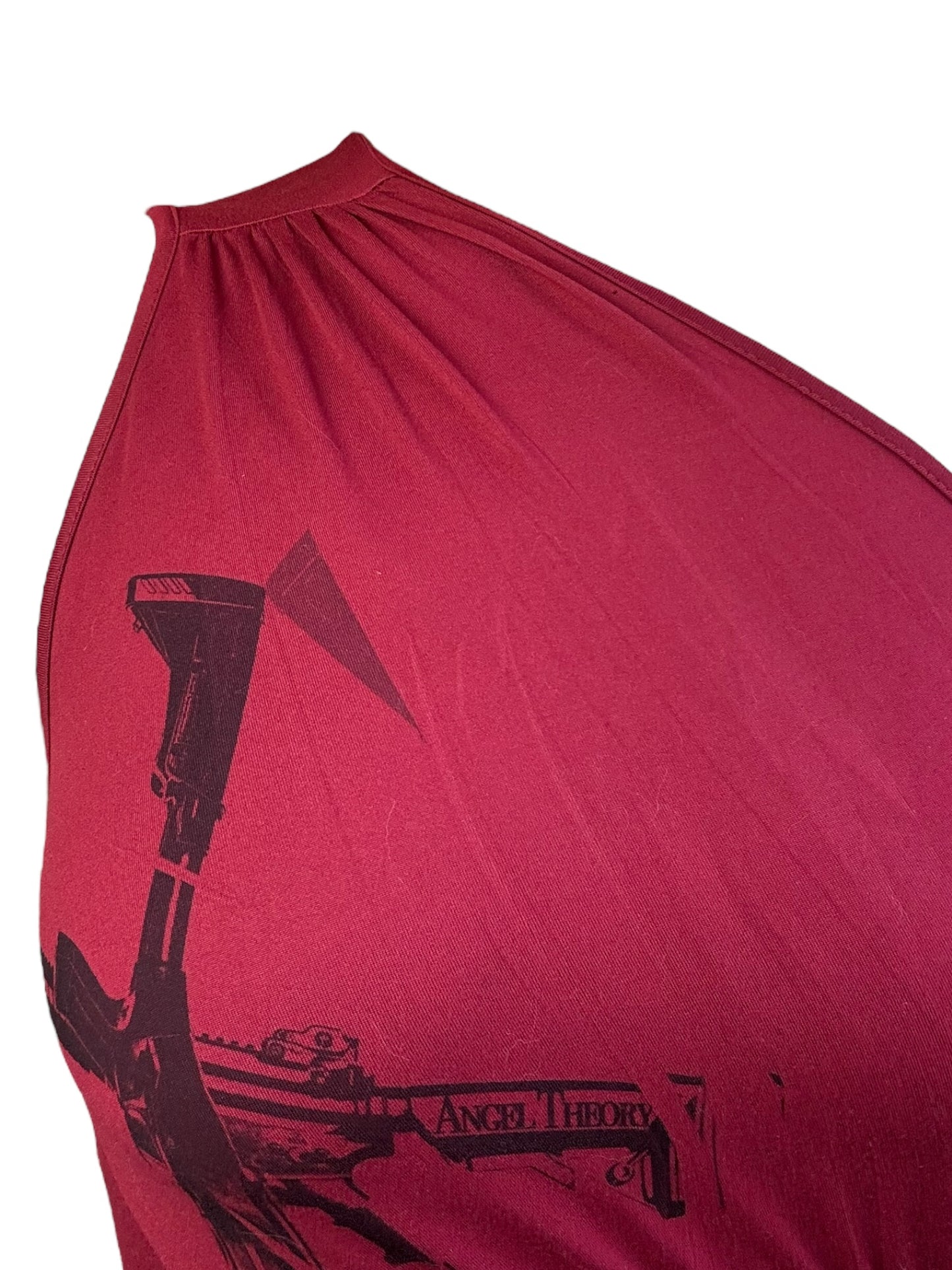 Crucifixion Wine Off-Shoulder Top - S/M