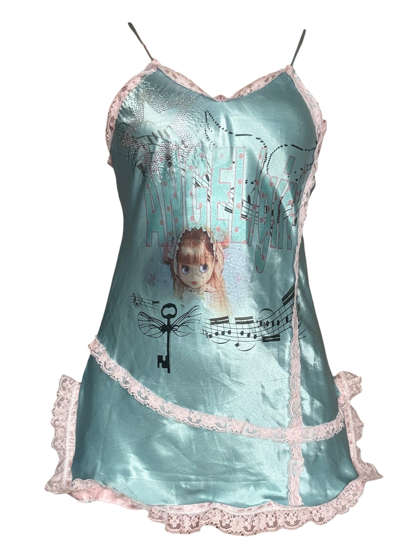 Lace Angel Blue Mini Dress - M/L