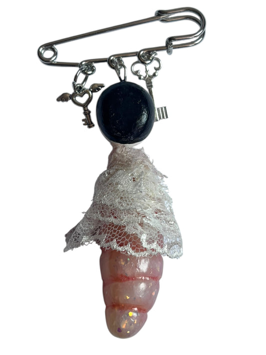 Enid Maggotine Charm Pin