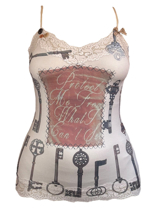 Alice's Fall Cream Tank - S/M
