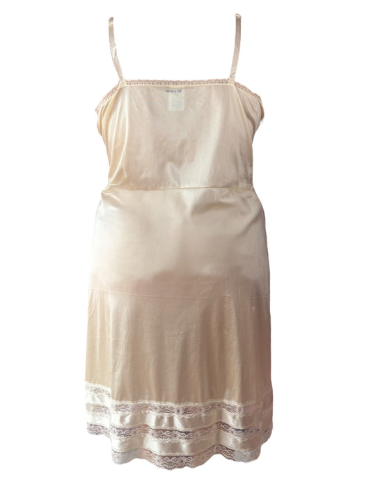 Mary and Roses Cream Slip Dress - 3X