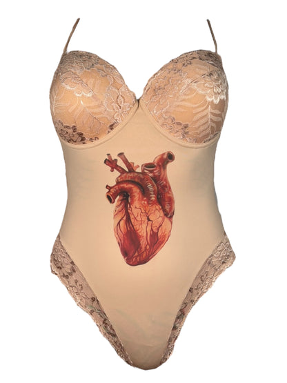 Angel's Bleeding Heart Tank Bodysuit - L/XL