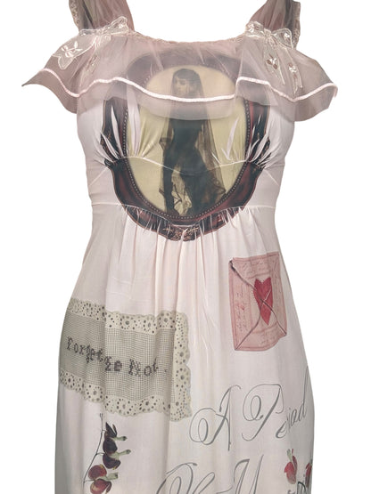 Forget Me Not Pink Slip Gown - M