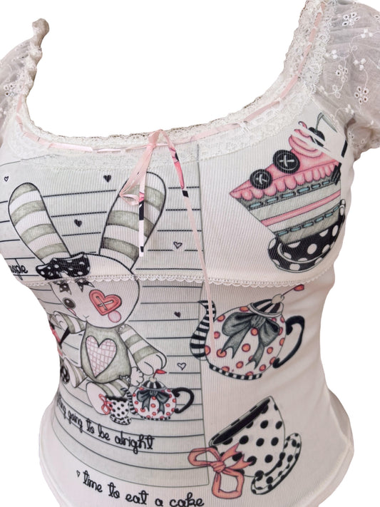 My Bunny Babydoll Tee Sample - M