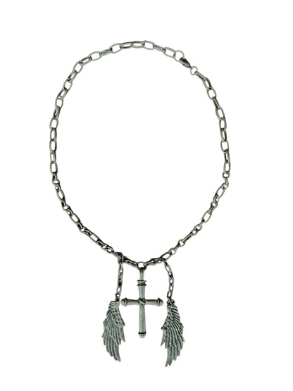 Fallen Angel Pewter Necklace