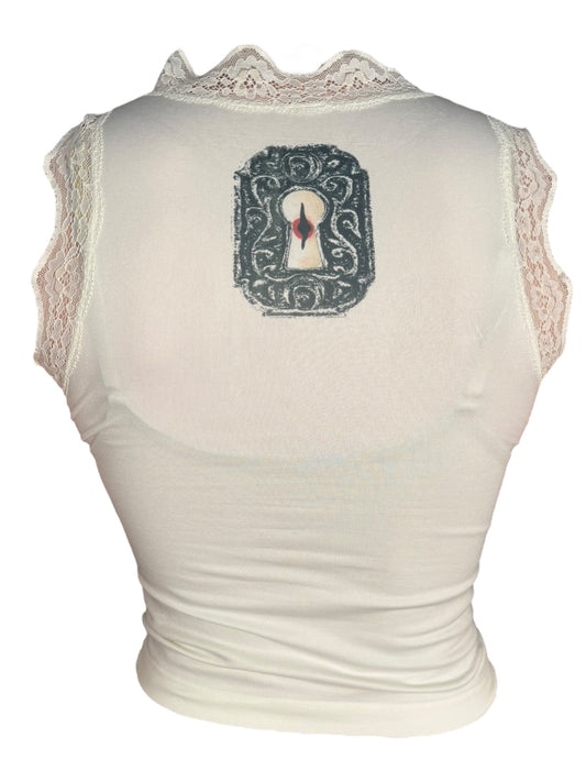 Orlando White Lace Tank - XS/S