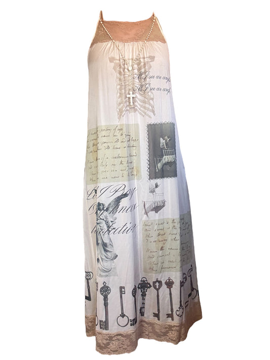 Alice’s Fall Cream Rosary Dress - L