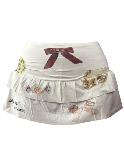 Stay Soft, Get Eaten Ruffle Skirt - S