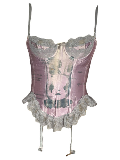 Pooka's Dream Lavender + Grey Corset - XXS