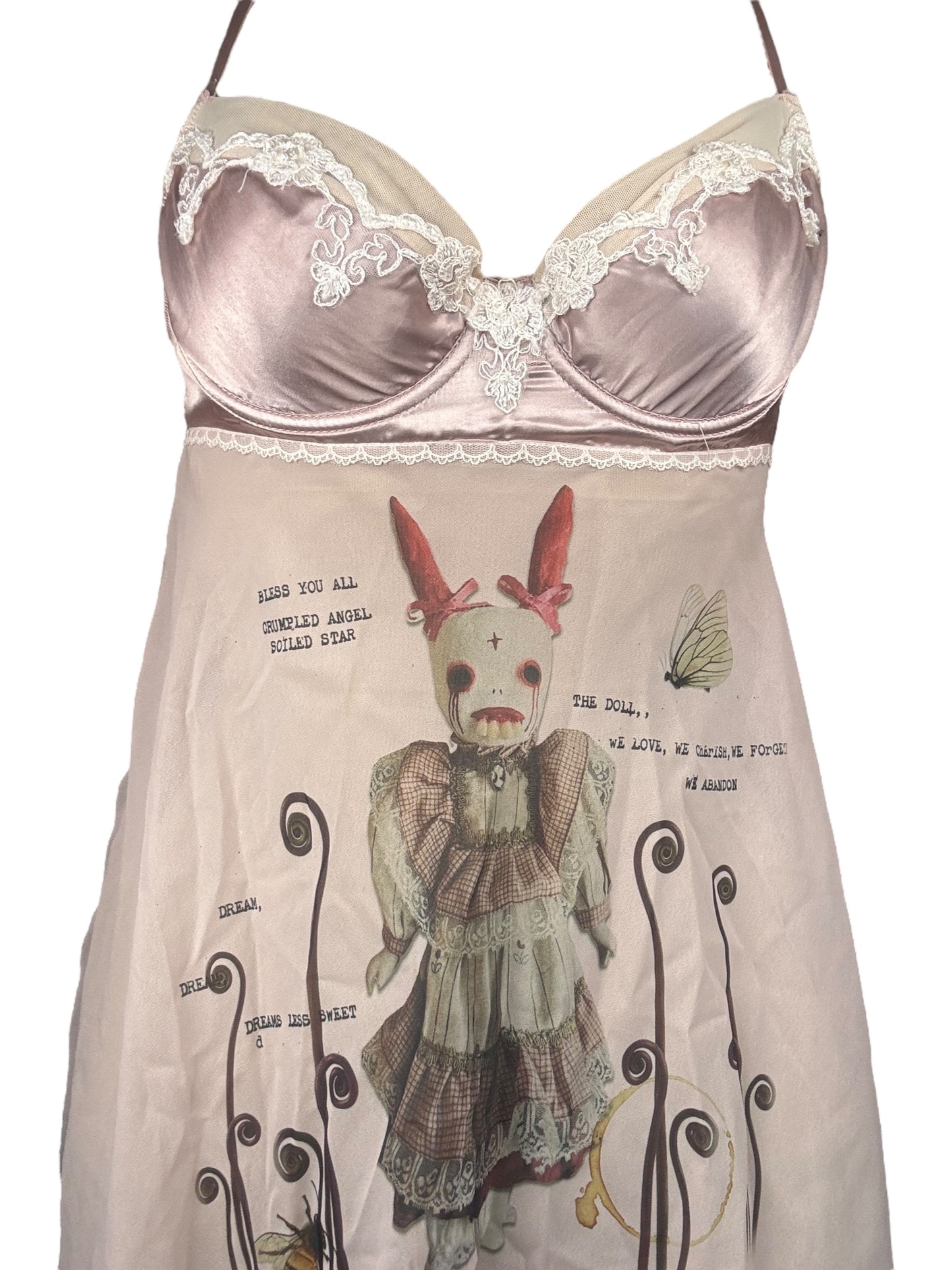 Anhedonia Wonderland Mauve Babydoll Top - M/L