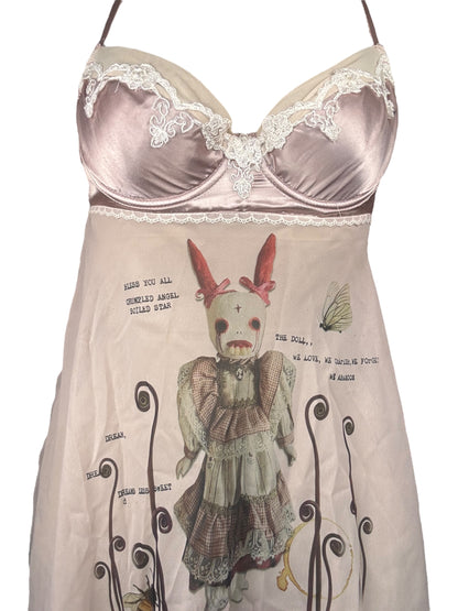 Anhedonia Wonderland Mauve Babydoll Top - M/L