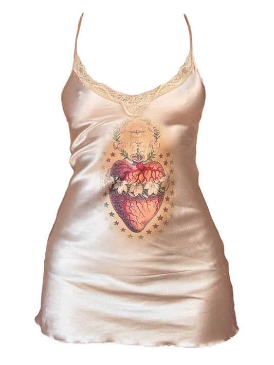 Sacred Heart Blush Slip Dress - M