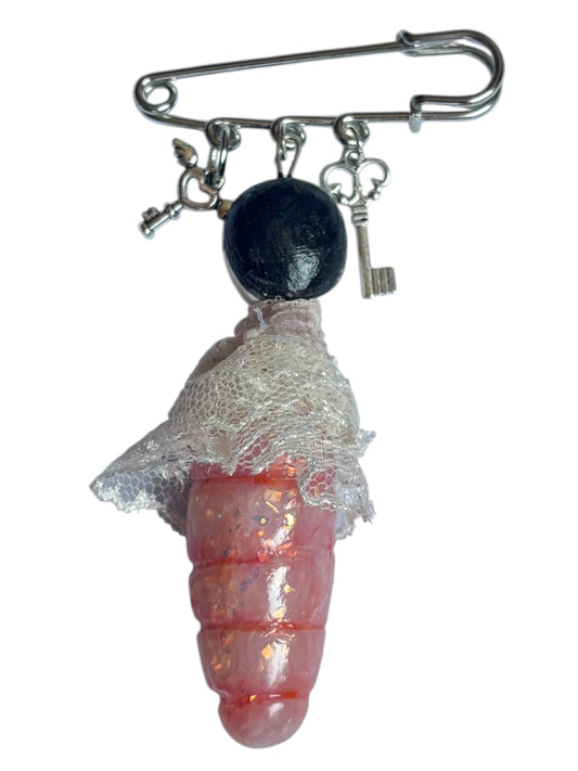 Lottie Maggotine Charm Pin