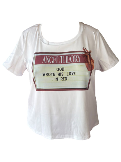 God Wrote His Love In Red Tee - 5X