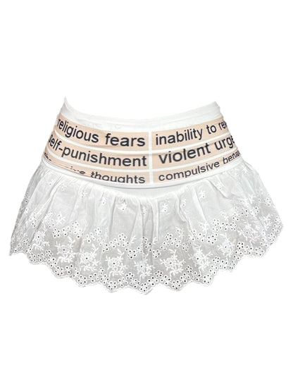 Religious Fears Lace Mini Skirt - XS