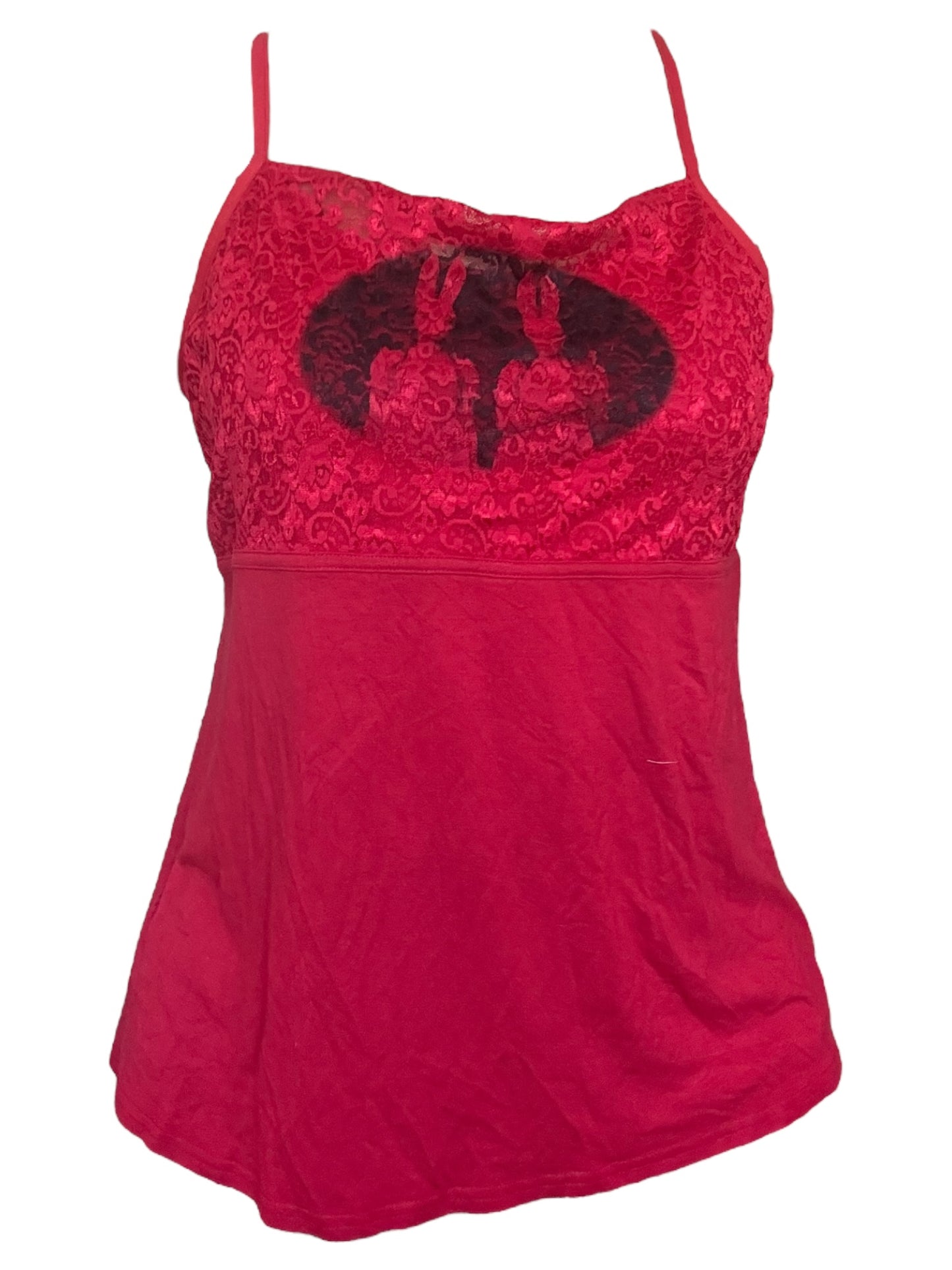 I Love You, Bunny Red Tank - 2X