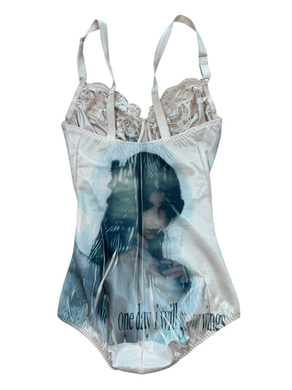 Angel On the Cross Tan Bodysuit - XS/S