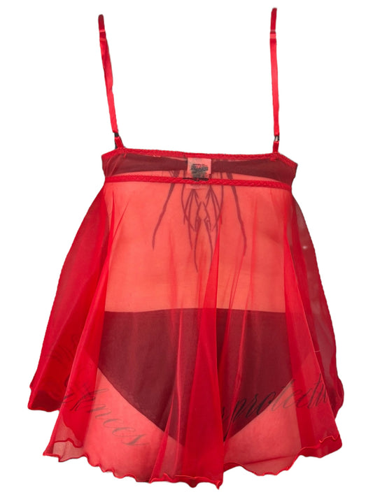 Key to My Heart Red Frederick's Babydoll Dress - M/L