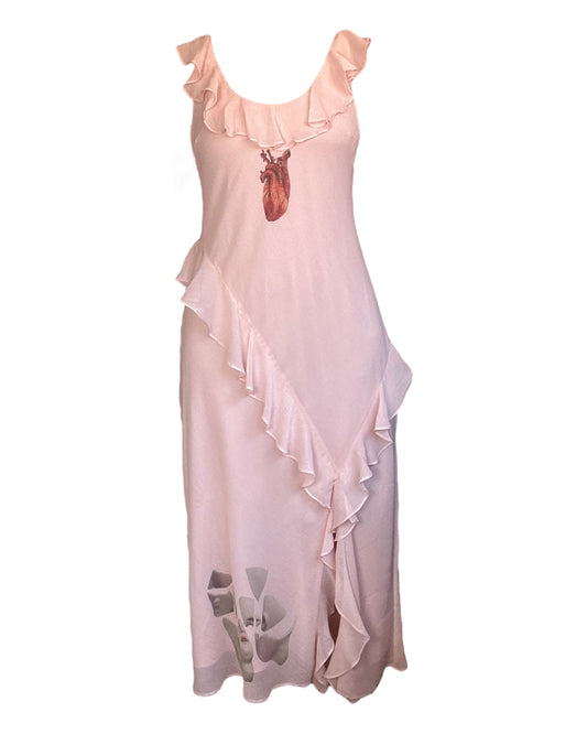 Angel's Bleeding Heart Pink Formal Dress - 1X/2X