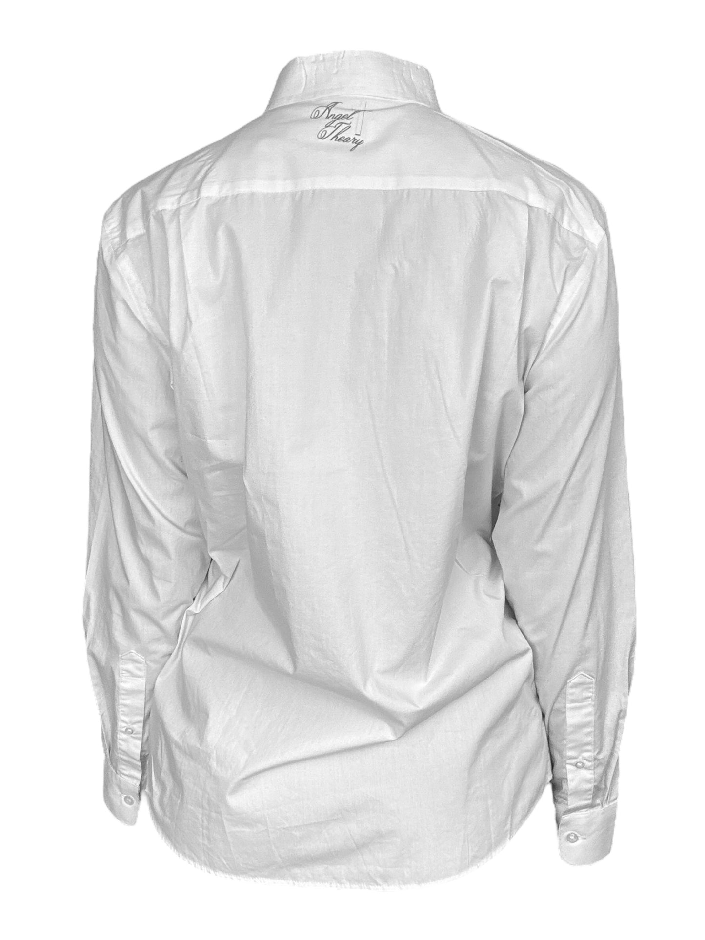 Violent Desires White Button Up - 1X/2X