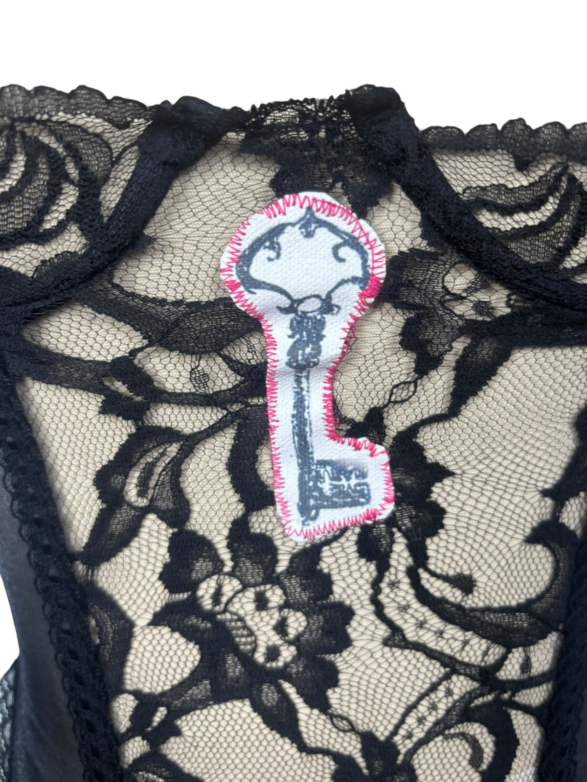 Key Black Fredericks Lingerie Garter Top - XXS