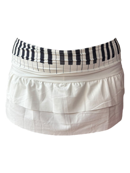 Piano Ruffle Mini Skirt