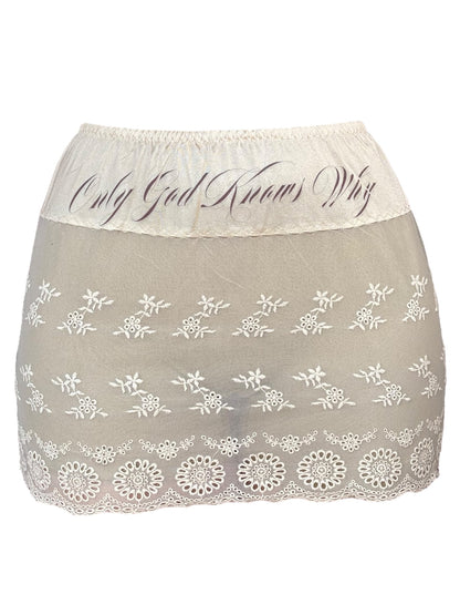 God Only Knows Why Mini Slip Skirt - M/L