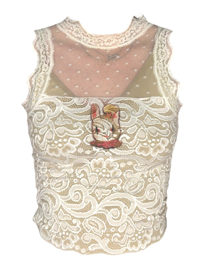 Orlando White Lace Tank - XS/S