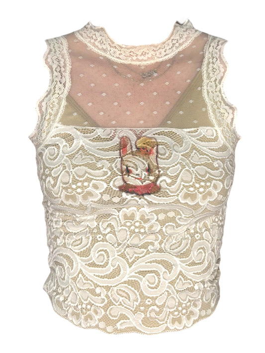 Orlando White Lace Tank - XS/S