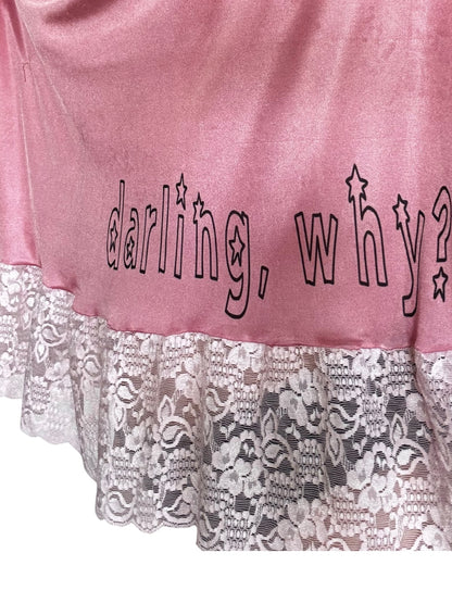 Darling, Why? Pink Babydoll Dress - L