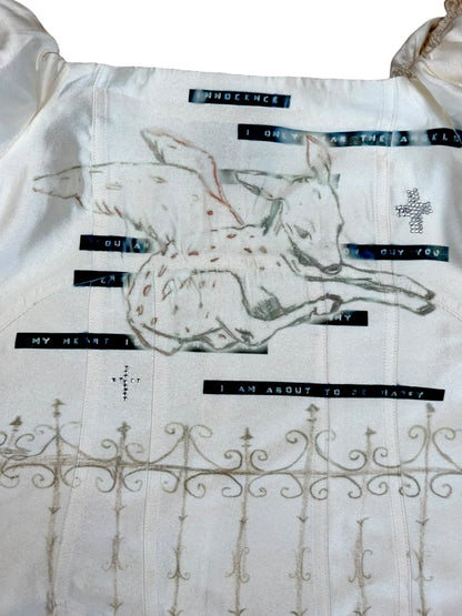 Innocence Ivory Puff Sleeve Blouse - XXS/XS