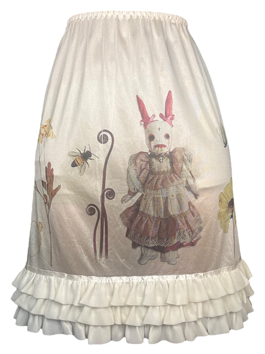 Anhedonia's Garden Ruffle Slip Skirt - L/XL