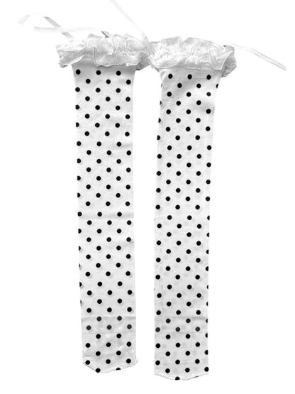 Polka Dot Frilly Stockings