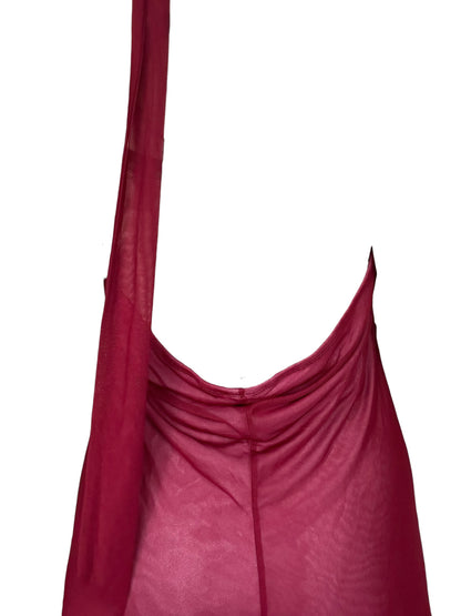 I Wish I Was Real Wine Halter Dress - 2X