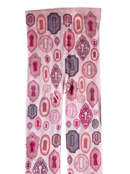 Keyhole Pink Tights