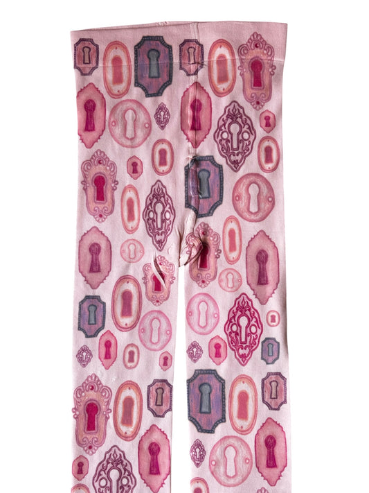 Keyhole Pink Tights