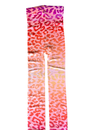 Sunset Sorbet Leopard Tights