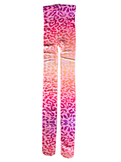 Sunset Sorbet Leopard Tights