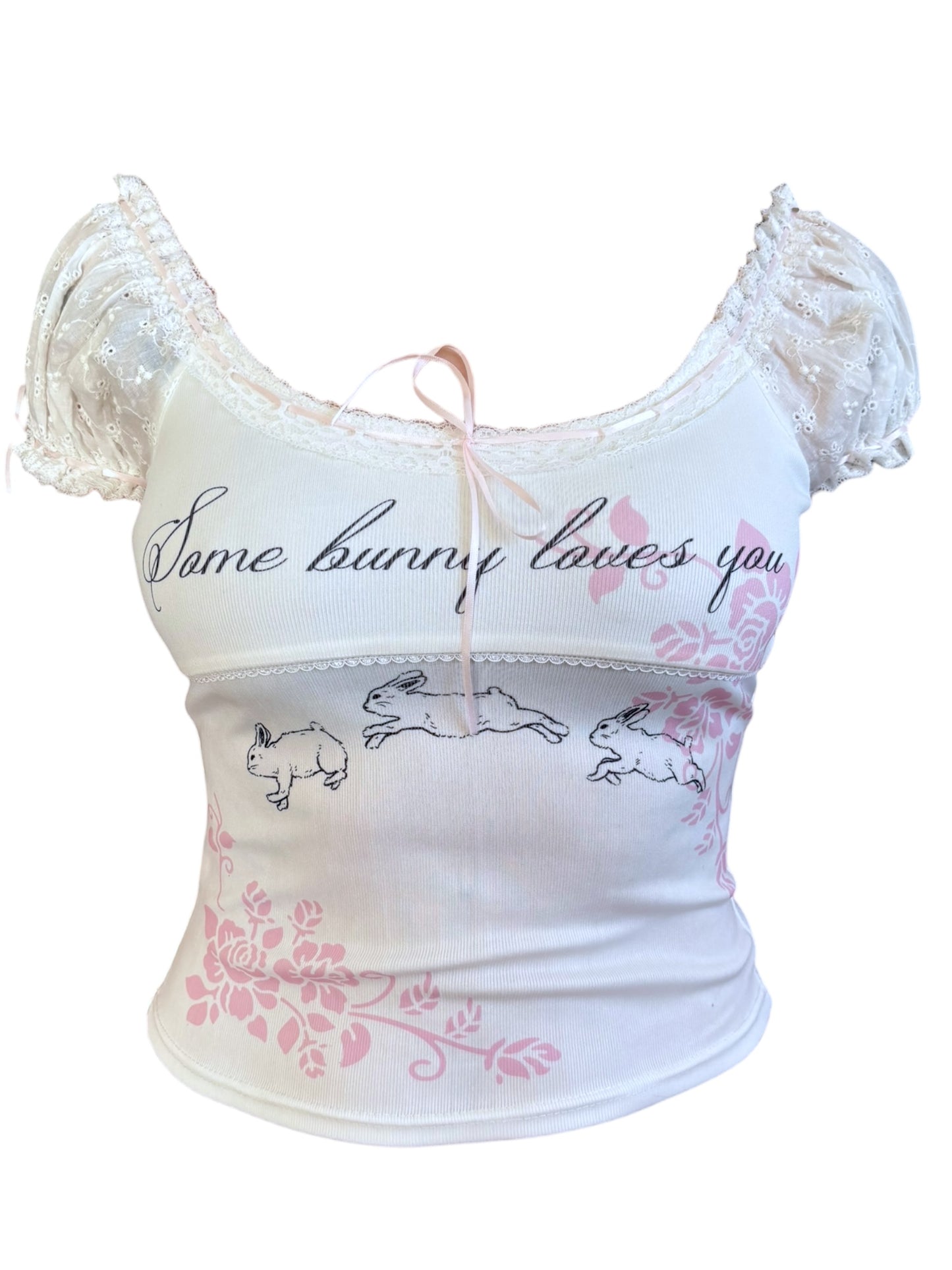 Some Bunny Loves You Babydoll Tee