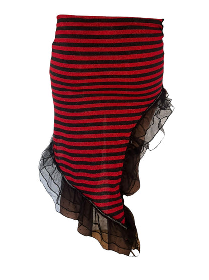 Lovesick Striped 90's Lip Service Skirt - M